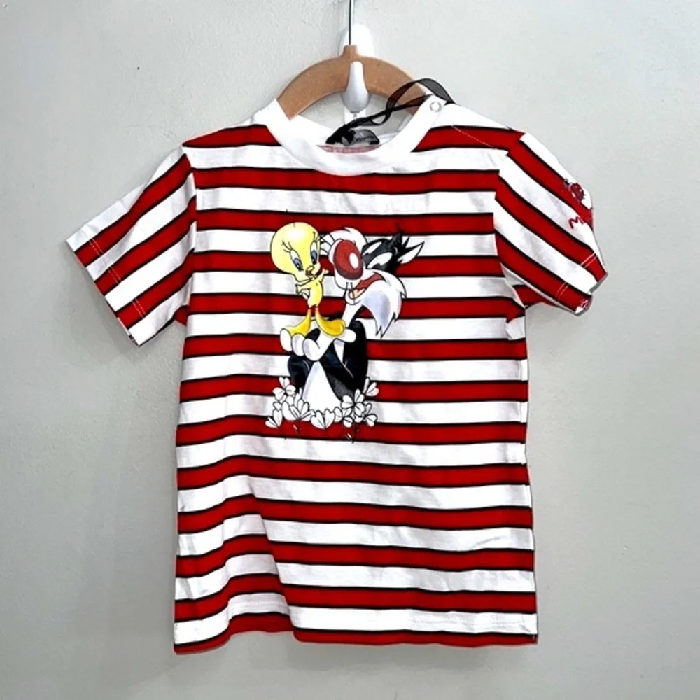 Monnalisa Striped Sylvester And Tweety T-Shirt